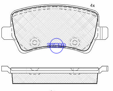 Ford Galaxy/S-max Ford Mondeo Buick Volvo S60 II/S80 II/V60/V70 brake pad FMSI:D1307-8422 OEM:1 426 143 WVA24496,F1307